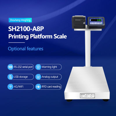 SH2100-A8P Échelle de table haute précision et affichage LED 50cm*60cm Taille pour la pesée/impression