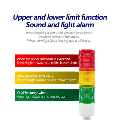 Balance industrielle 3 kg Alarme à trois couleurs avec méthode de communication Bluetooth