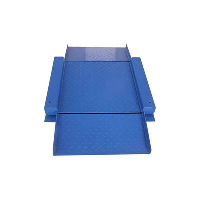 Plateforme industrielle en acier au carbone de 1,5 m x 1,5 m ultra basse avec rampe double pliée