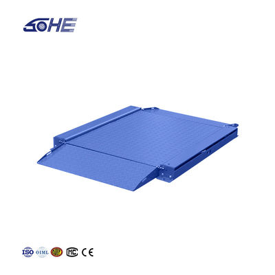 Plateforme industrielle en acier au carbone de 1,5 m x 1,5 m ultra basse avec rampe double pliée