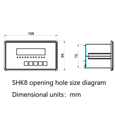 SHK8 Indicateur de contrôle du poids du système de contrôle de la balance de lot avec 3 entrées et 3 sorties