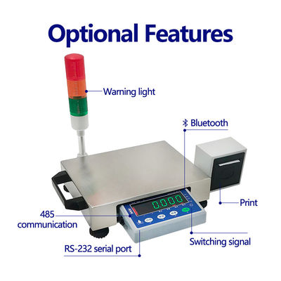 SOHE ATJP 15KG Imprimez des échelles d'impression d'étiquettes thermiques avec alarme en ligne supérieure et support ODM
