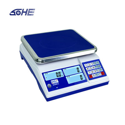 30 kg portée maximale affichage LCD Balance de table de comptage conventionnelle pour la pesée industrielle