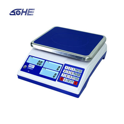 30 kg portée maximale affichage LCD Balance de table de comptage conventionnelle pour la pesée industrielle