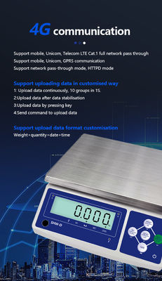 SHWDL-4G Balance de pesée industrielle de 3 à 30 kg avec écran LCD Balance de table de haute précision