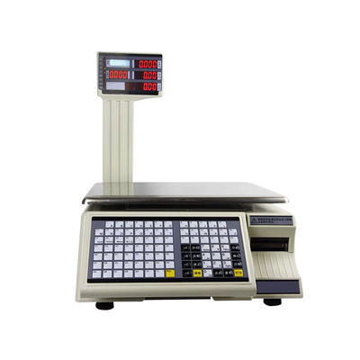 3 kg Impression d'étiquettes pliables Échelle de pesage Code à barres Machine numérique de calcul Échelle de poids