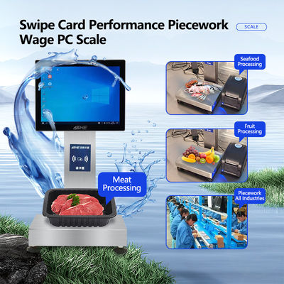 Écran tactile imperméable à l'eau SOHE Compteur de carte à balayage Balance intelligente avec erreur de précision de 3KG