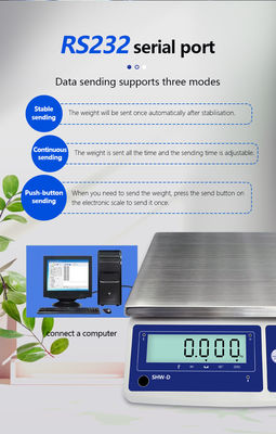 Balance électronique multifonctionnelle de 15 kg avec écran LCD et support OBM