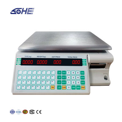 SOHE Impression d'étiquettes à l'échelle du reçu du code à barres Impression pour supermarché 3 kg Informatique numérique