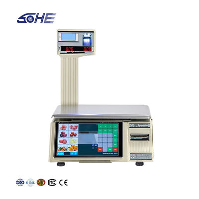 Affichage LCD Tableau de codes à barres intelligents échelle SHW-TMF6 pour 30 kg de capacité