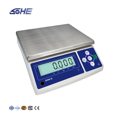 Échelle de table de fonction Ethernet SHWDL-15KG avec affichage LCD et alimentation CA/CC