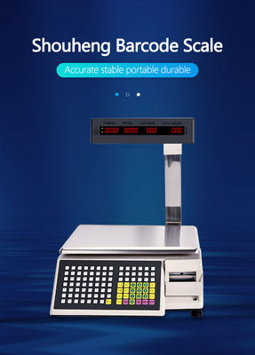Échelle de table de code à barres d'impression avancée SHW-TMB 30 kg avec alimentation CA 100-240V/DC21V