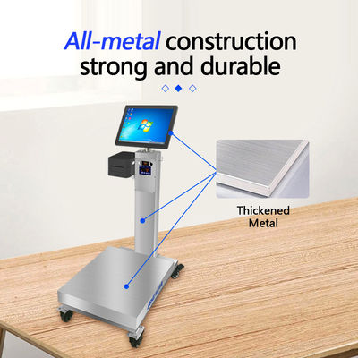 Mesure industrielle des métaux avec table tournante et roues à écran tactile de 15 pouces