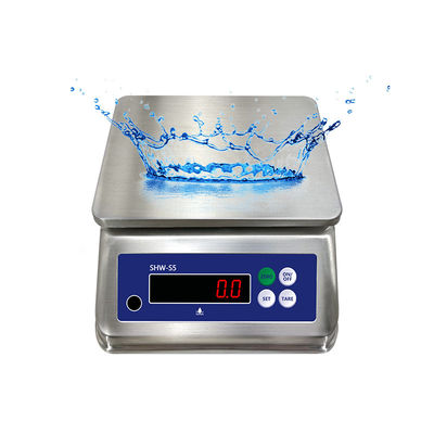 Balance de table en acier inoxydable avec double écran et niveau de protection IP68 30 kg