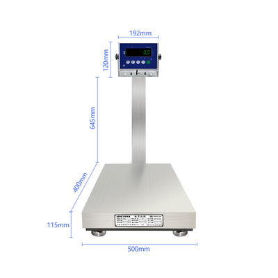 Énergie 10.5V/1A 200 kg Balance en acier inoxydable pour les usines de fruits de mer et d'aliments
