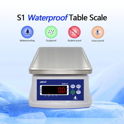 Structure à double couche 30 kg échelle imperméable à l'eau avec capteur de précision et écran LED