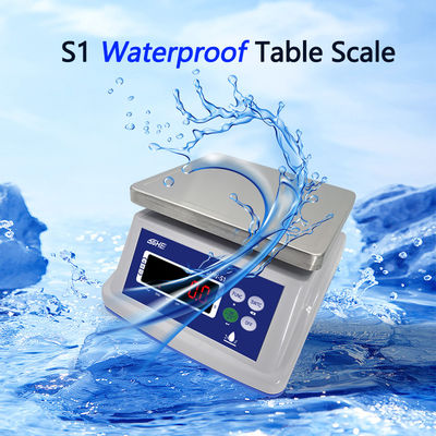 Structure à double couche 30 kg échelle imperméable à l'eau avec capteur de précision et écran LED