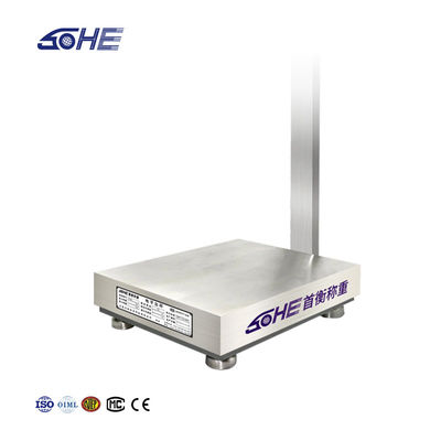 Poids A1S Pole carré Plateforme industrielle échelle 60cm*80cm en acier inoxydable étanche