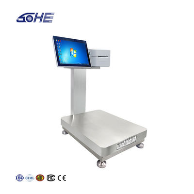 Taille de table de 30 cm * 40 cm Simple étanche échelle intelligente avec batterie intégrée