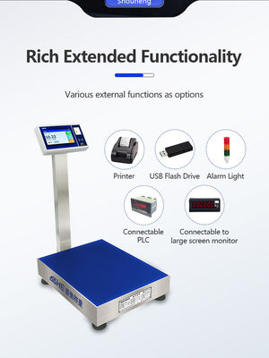 Portée maximale 200 kg Balance intelligente Android industrielle avec écran de 7 pouces et écran LCD