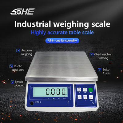 SOHE WD 3KG Balance industrielle avec écran LCD et puissance AC220V/50HZ