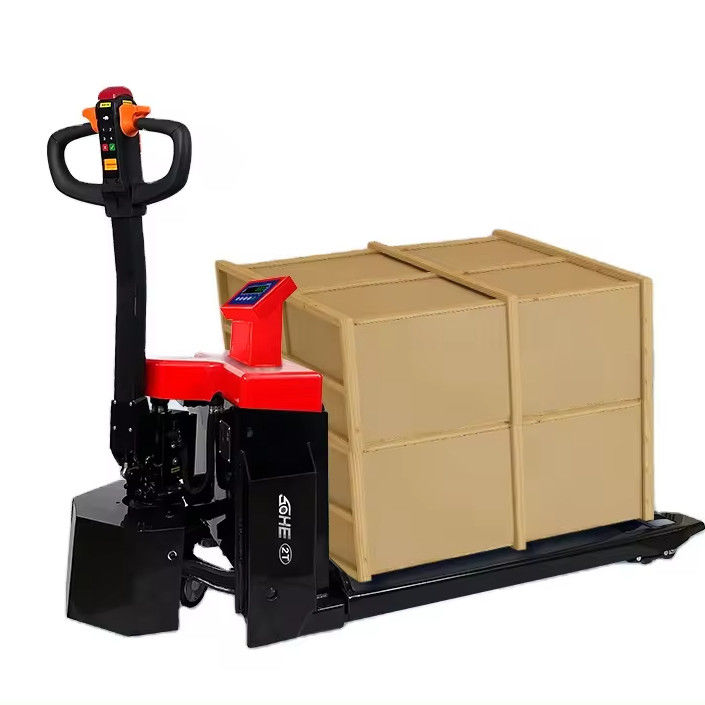 Chargeur de palettes électriques étroits SOHE 1-3 tonnes, alimenté par batterie, avec échelle et affichage LED