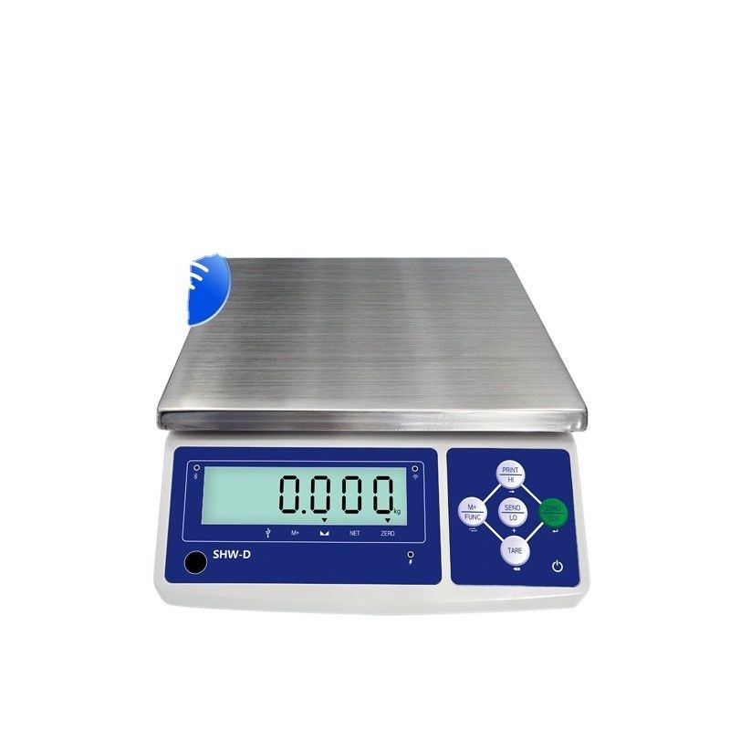 Échelle de table de fonction Ethernet SHWDL-15KG avec affichage LCD et alimentation CA/CC