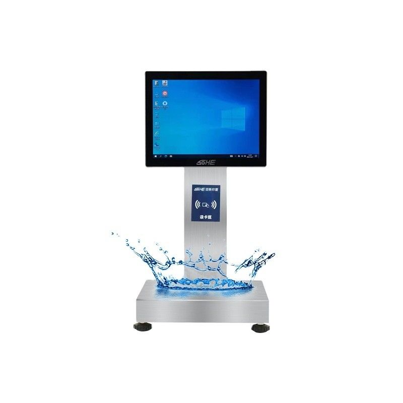 1- 15kg/5g Capacité de la carte intelligente pièce de pesage avec écran tactile imperméable à l'eau de 12 pouces